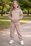 THE PROJECT CLUB - LIGHT BROWN HOODY & JOGGER SET
