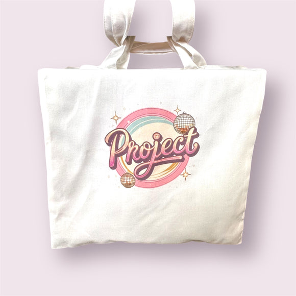 Vintage Logo White Tote Bag