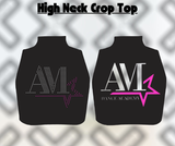 High Neck Crop Top